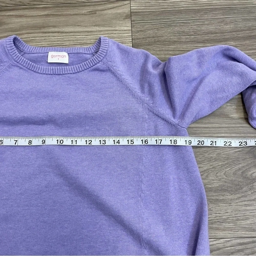 Gorman 100% Organic Cotton Purple Casual Pullover Sweater